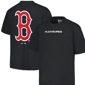 NWT Men’s L Boston Red Sox Fanatics X Pleasures Black Shirt MLB Genuine Merch